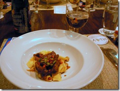 Roast pork shoulder Ras El Hanout, with Pomegranate and fresh pasta